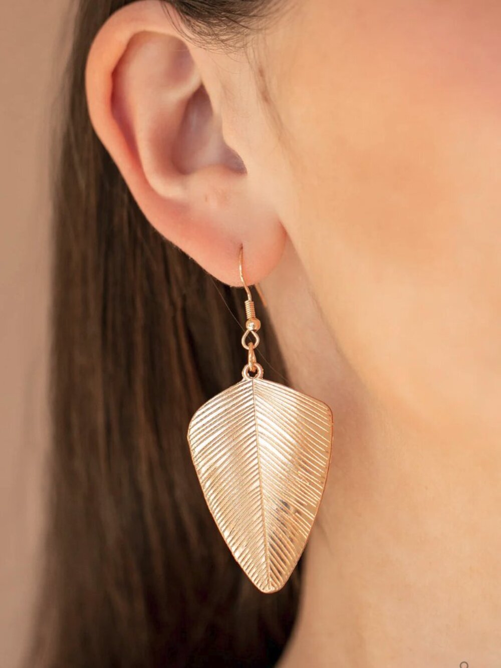 Paparazzi Jewelry Accessories - One Of The Flock - Gold Earrings - Vintage